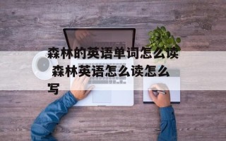 森林的英语单词怎么读 森林英语怎么读怎么写