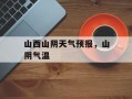 山西山阴天气预报，山阴气温
