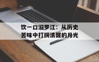 饮一口汨罗江：从历史苦味中打捞清醒的月光