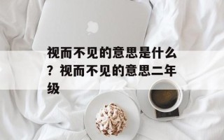 视而不见的意思是什么？视而不见的意思二年级