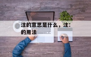 注的意思是什么，注：的用法