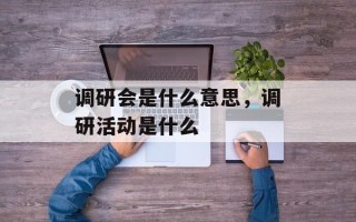 调研会是什么意思，调研活动是什么