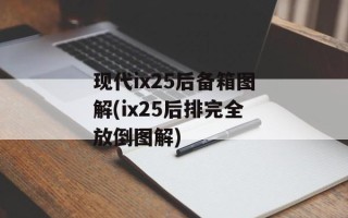 现代ix25后备箱图解(ix25后排完全放倒图解)