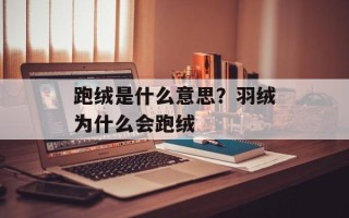 跑绒是什么意思？羽绒为什么会跑绒