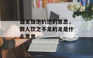 酒足饭饱的饱的意思，数人饮之不足的足是什么意思