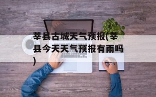 莘县古城天气预报(莘县今天天气预报有雨吗)