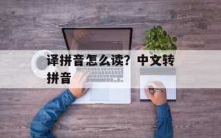 译拼音怎么读？中文转拼音