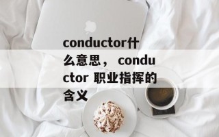 conductor什么意思， conductor 职业指挥的含义