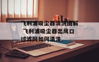 飞利浦吸尘器清洗图解 飞利浦吸尘器出风口过滤网如何清洗