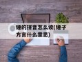 锤的拼音怎么读(锤子方言什么意思)