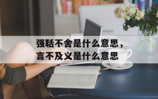 强聒不舍是什么意思，言不及义是什么意思