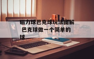 磁力球巴克球玩法图解 巴克球做一个简单的球