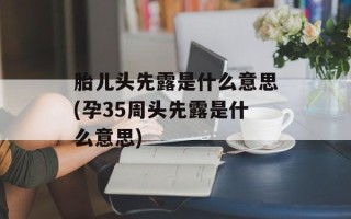 胎儿头先露是什么意思(孕35周头先露是什么意思)