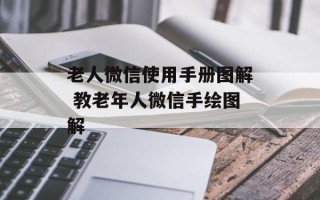 老人微信使用手册图解 教老年人微信手绘图解
