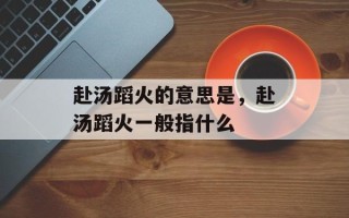 赴汤蹈火的意思是，赴汤蹈火一般指什么