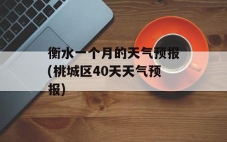 衡水一个月的天气预报(桃城区40天天气预报)