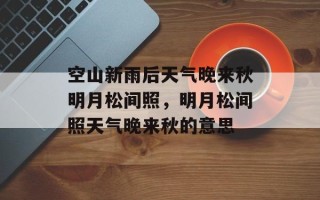 空山新雨后天气晚来秋明月松间照，明月松间照天气晚来秋的意思