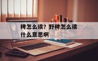 稗怎么读？野稗怎么读什么意思啊