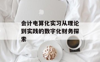 会计电算化实习从理论到实践的数字化财务探索