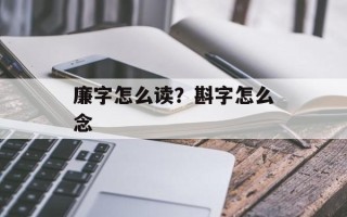 廉字怎么读？斟字怎么念