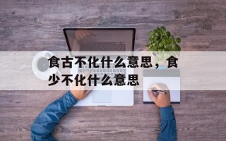 食古不化什么意思，食少不化什么意思