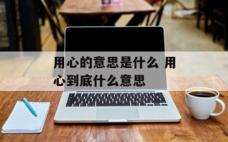 用心的意思是什么 用心到底什么意思