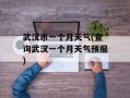 武汉市一个月天气(查询武汉一个月天气预报)
