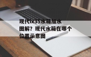 现代ix35水箱加水图解？现代水箱在哪个位置示意图