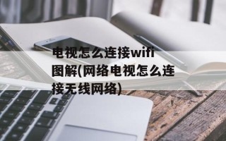 电视怎么连接wifi图解(网络电视怎么连接无线网络)