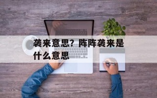 袭来意思？阵阵袭来是什么意思