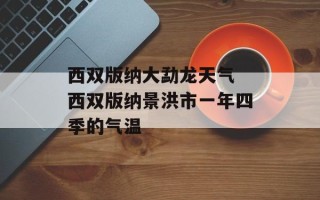 西双版纳大勐龙天气 西双版纳景洪市一年四季的气温