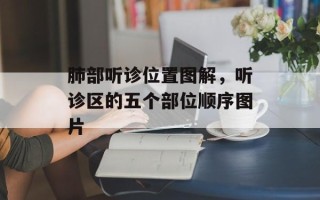 肺部听诊位置图解，听诊区的五个部位顺序图片