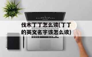 伐木丁丁怎么读(丁丁的英文名字该怎么读)