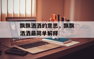 飘飘洒洒的意思，飘飘洒洒最简单解释