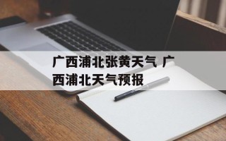 广西浦北张黄天气 广西浦北天气预报