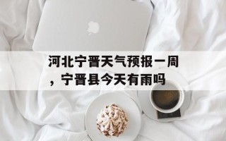 河北宁晋天气预报一周，宁晋县今天有雨吗