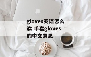 gloves英语怎么读 手套gloves的中文意思