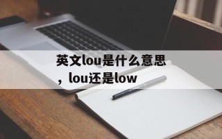 英文lou是什么意思，lou还是low