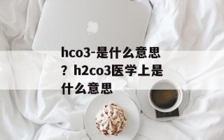 hco3-是什么意思？h2co3医学上是什么意思