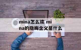 mina怎么读 mina的隐晦含义是什么