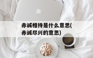 赤诚相待是什么意思(赤诚尽兴的意思)