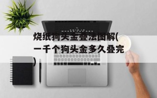 烧纸狗头金叠法图解(一千个狗头金多久叠完)