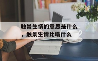 触景生情的意思是什么，触景生情比喻什么