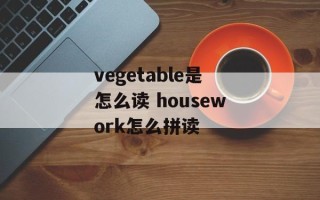vegetable是怎么读 housework怎么拼读