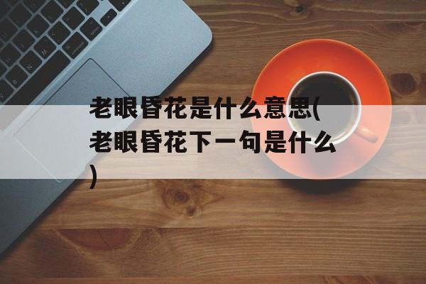 老眼昏花是什么意思(老眼昏花下一句是什么)-第1张图片-