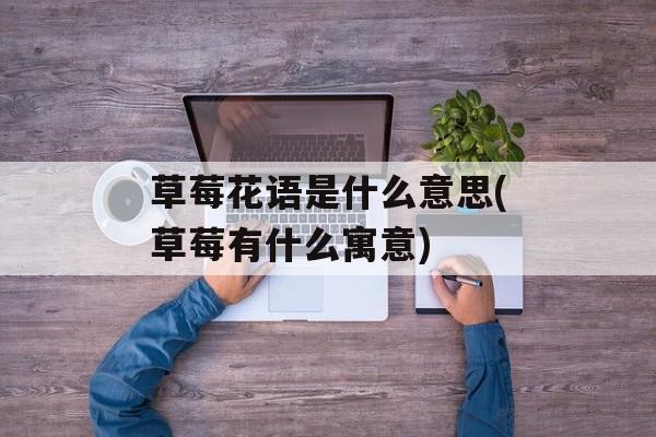 草莓花语是什么意思(草莓有什么寓意)-第1张图片-