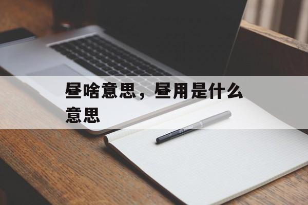 昼啥意思，昼用是什么意思-第1张图片-